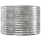 Vidaxl plantenbak 100x100x68 cm gegalvaniseerd staal zilverkleurig