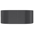 Vidaxl plantenbak 175x100x68 cm gegalvaniseerd staal antracietkleurig