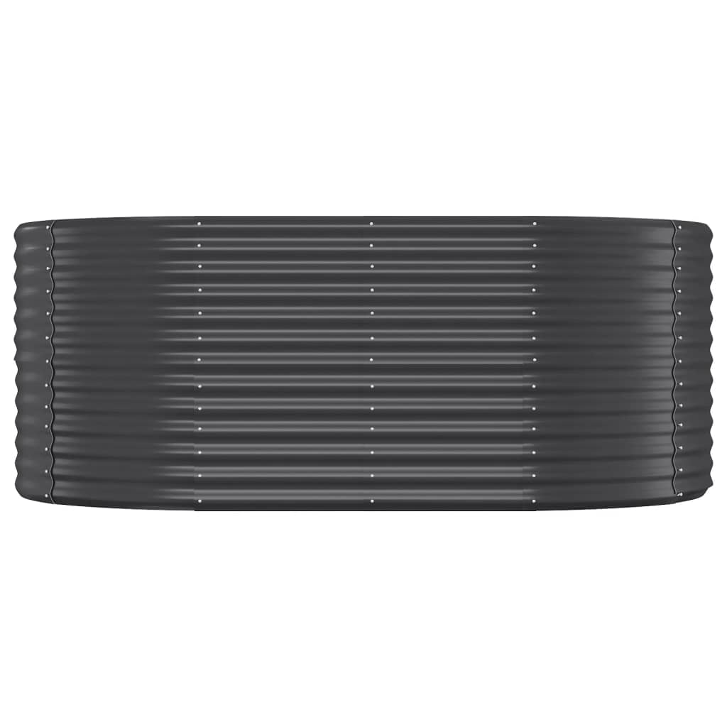 Vidaxl plantenbak 175x100x68 cm gegalvaniseerd staal antracietkleurig