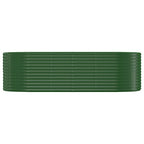 Vidaxl plantenbak 249x100x68 cm gegalvaniseerd staal groen