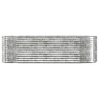 Vidaxl plantenbak 249x100x68 cm gegalvaniseerd staal zilverkleurig