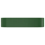 Vidaxl plantenbak 322x100x68 cm gegalvaniseerd staal groen