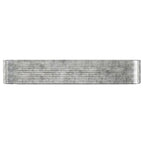 Vidaxl plantenbak 396x100x68 cm gegalvaniseerd staal zilverkleurig