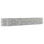 VidaXL Plantenbak 507x100x68 cm gepoedercoat staal zilverkleurig