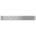 VidaXL Plantenbak 554x100x68 cm gepoedercoat staal zilverkleurig