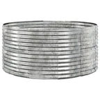 Vidaxl plantenbak 140x140x68 cm gegalvaniseerd staal zilverkleurig