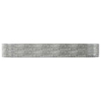 Vidaxl plantenbak 447x140x68 cm gegalvaniseerd staal zilverkleurig