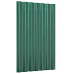 Vidaxl dakpanelen 36 st 60x36 cm gegalvaniseerd staal groen