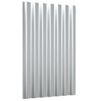 Vidaxl dakpanelen 36 st 60x36 cm gepoedercoat staal zilverkleurig