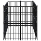 VidaXL Hondenkennel 7,37 m² staal
