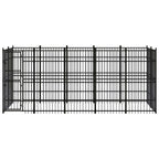 VidaXL Hondenkennel 9,22 m² staal