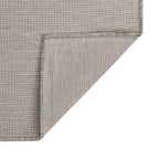 Vidaxl buitenkleed platgeweven 80x250 cm lichtgrijs
