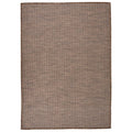 Vidaxl buitenkleed platgeweven 140x200 cm bruin
