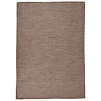 Vidaxl buitenkleed platgeweven 160x230 cm bruin