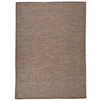 Vidaxl buitenkleed platgeweven 200x280 cm bruin