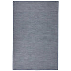 Vidaxl buitenkleed platgeweven 120x170 cm blauw