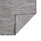 Vidaxl buitenkleed platgeweven 120x170 cm bruin en blauw