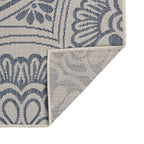 Vidaxl buitenkleed met patroon platgeweven 160x230 cm blauw