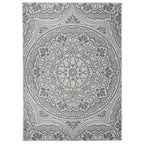 Vidaxl buitenkleed met patroon platgeweven 200x280 cm blauw