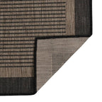 Vidaxl buitenkleed platgeweven 80x150 cm donkerbruin