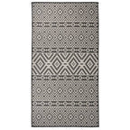 Vidaxl buitenkleed met patroon platgeweven 80x150 cm zwart