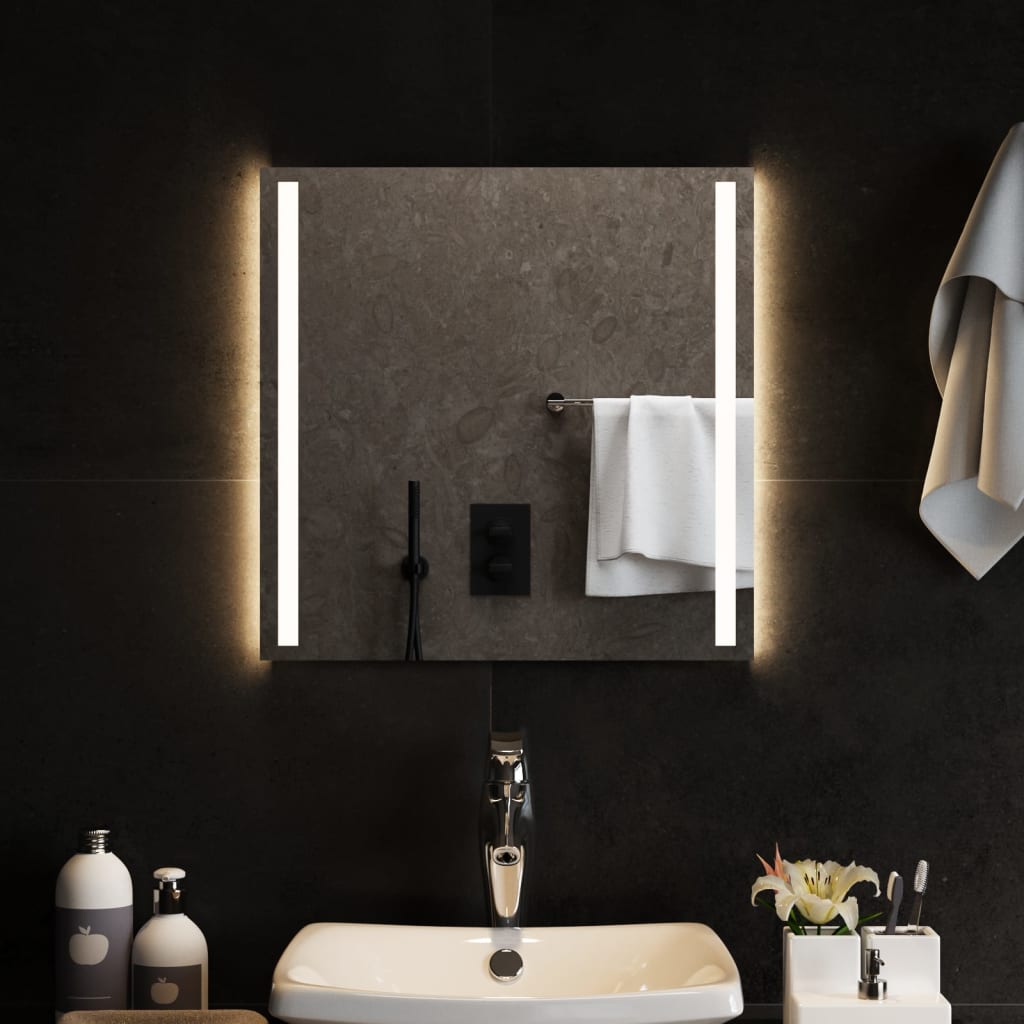 Vidaxl badkamerspiegel led 50x50 cm