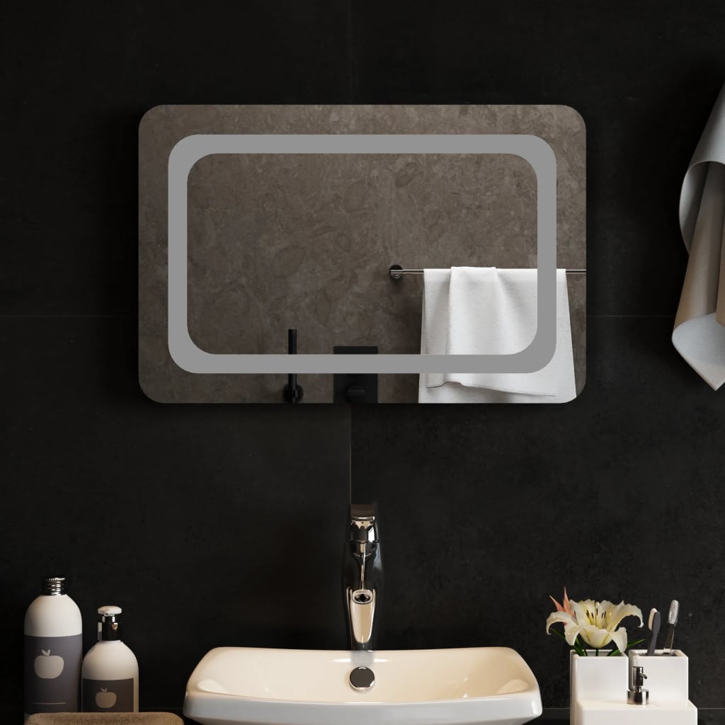 Vidaxl badkamerspiegel led 60x40 cm