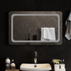 Vidaxl badkamerspiegel led 80x50 cm