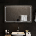 Vidaxl badkamerspiegel led 100x60 cm