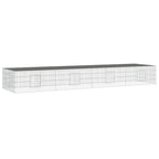Vidaxl konijnenkooi met 4 panelen 433x109x54 cm gegalvaniseerd ijzer