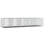 Vidaxl konijnenkooi met 5 panelen 273x79x54 cm gegalvaniseerd ijzer
