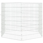 Vidaxl dierenverblijf 6 panelen 54x80 cm gegalvaniseerd ijzer