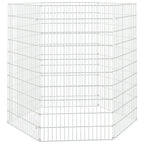 Vidaxl dierenverblijf 6 panelen 54x100 cm gegalvaniseerd ijzer