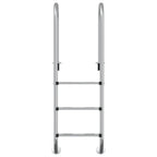 Vidaxl zwembadladder 54x38x158 cm 304 roestvrijstaal