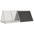 Vidaxl konijnenhok 201,5x80,5x71 cm gegalvaniseerd staal antraciet