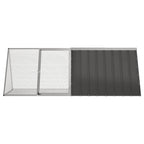 Vidaxl konijnenhok 201,5x80,5x71 cm gegalvaniseerd staal antraciet