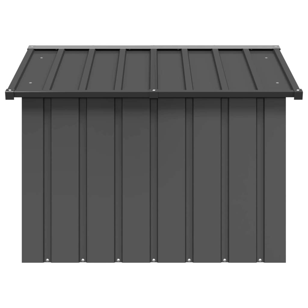 Vidaxl hondenhok 116,5x103x81,5 cm gegalvaniseerd staal antracietkleur