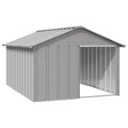 Vidaxl hondenhok 116,5x153x81,5 cm gegalvaniseerd staal grijs