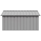 Vidaxl hondenhok 116,5x153x81,5 cm gegalvaniseerd staal grijs