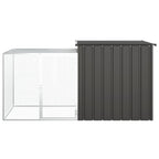 Vidaxl kippenhok 200x91x100 cm gegalvaniseerd staal antracietkleurig