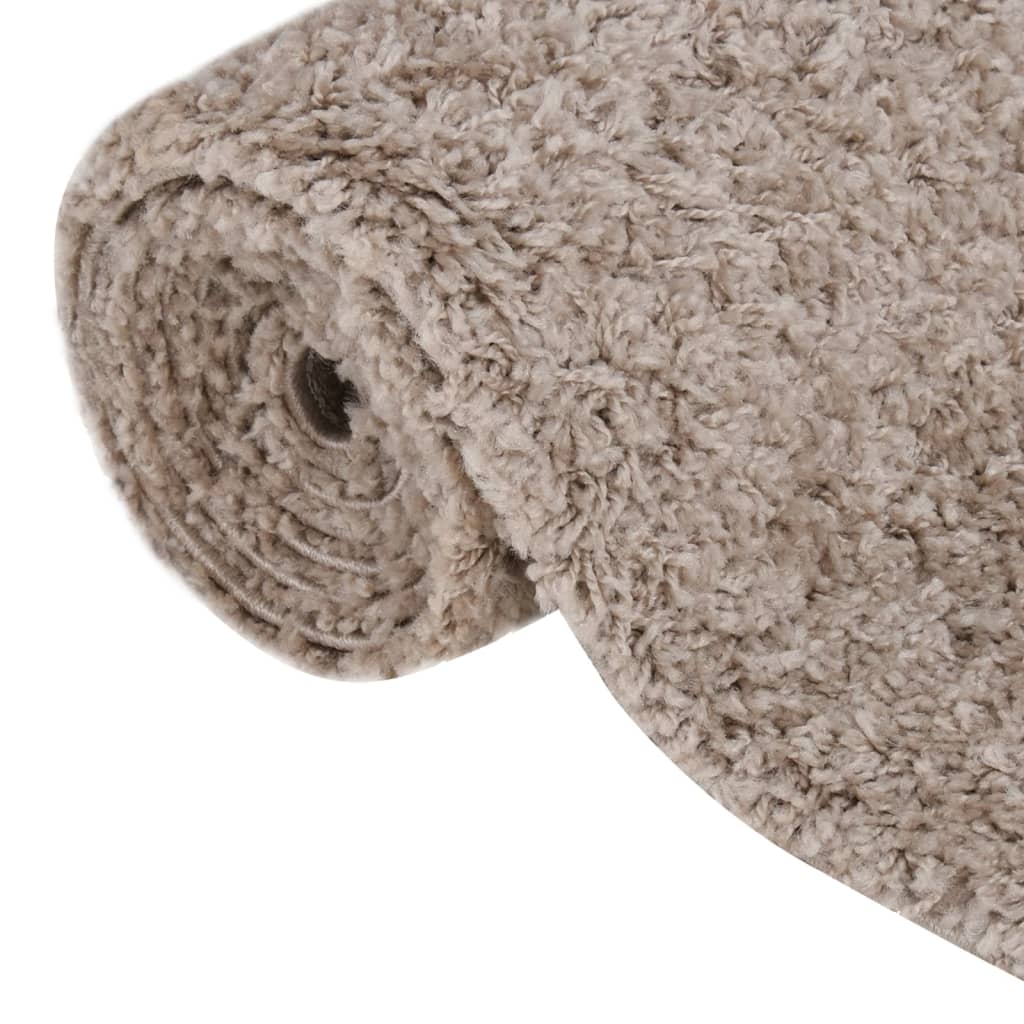 VidaXL Vloerkleed shaggy hoogpolig 160x230 cm beige
