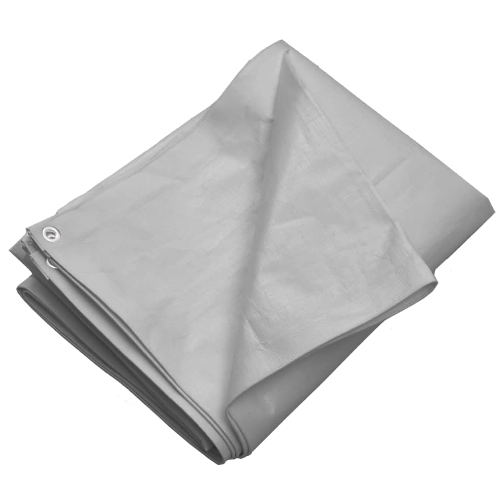 Vidaxl dekzeil 260 g m² 6x12 m hdpe grijs