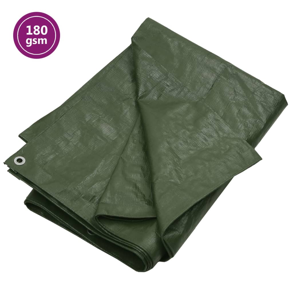 Vidaxl dekzeil 180 g m² 4x8 m hdpe groen
