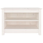 Vidaxl schoenenbank 70x38x45,5 cm massief grenenhout wit