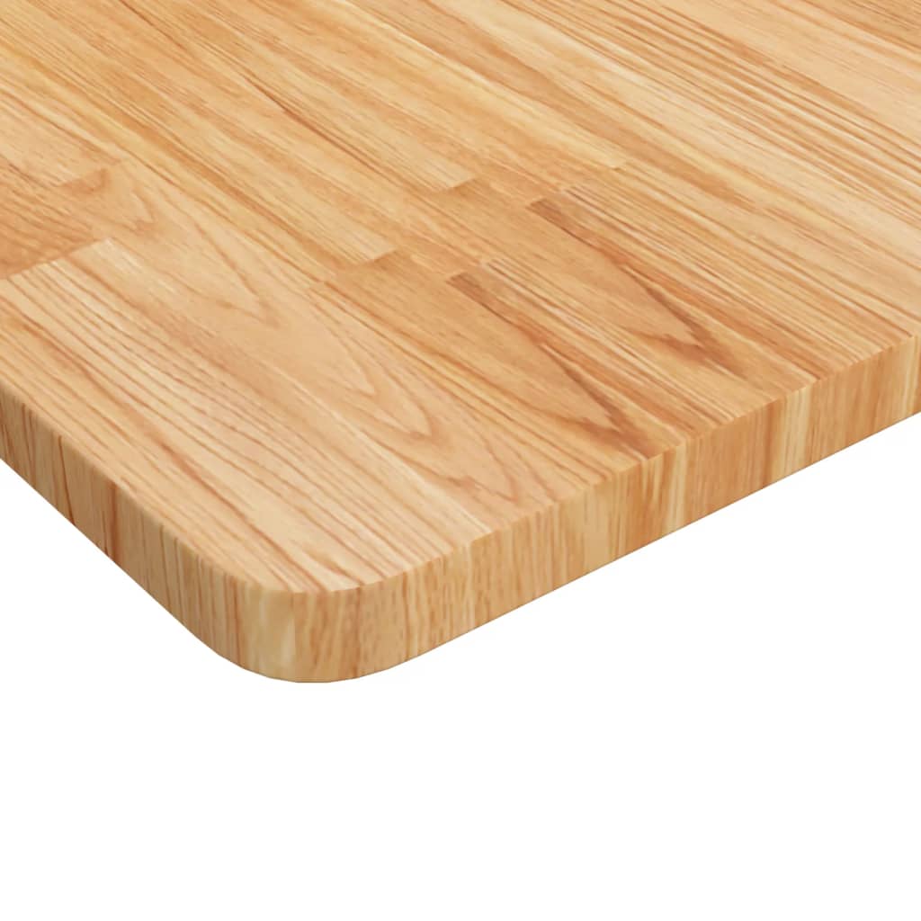 Vidaxl wastafelblad 80x40x2,5cm behandeld massief hout lichtbruin