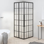 Vidaxl douchecabine 70x70x180 cm mat esg zwart