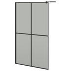 VidaXL Inloopdouchescherm 118x190 cm donker gehard glas