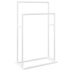 Vidaxl handdoekenrek vrijstaand 48x24x78,5 cm ijzer wit