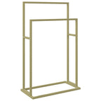 Vidaxl handdoekenrek vrijstaand 48x24x78,5 cm ijzer goudkleurig