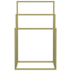 Vidaxl handdoekenrek vrijstaand 48x24x79 cm ijzer goudkleurig